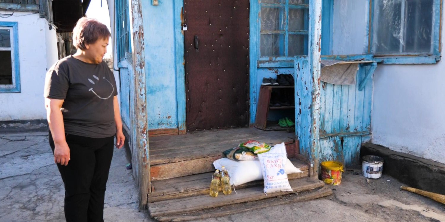 В Жамбылской области 250 семей получили продуктовые наборы от Казахмыса