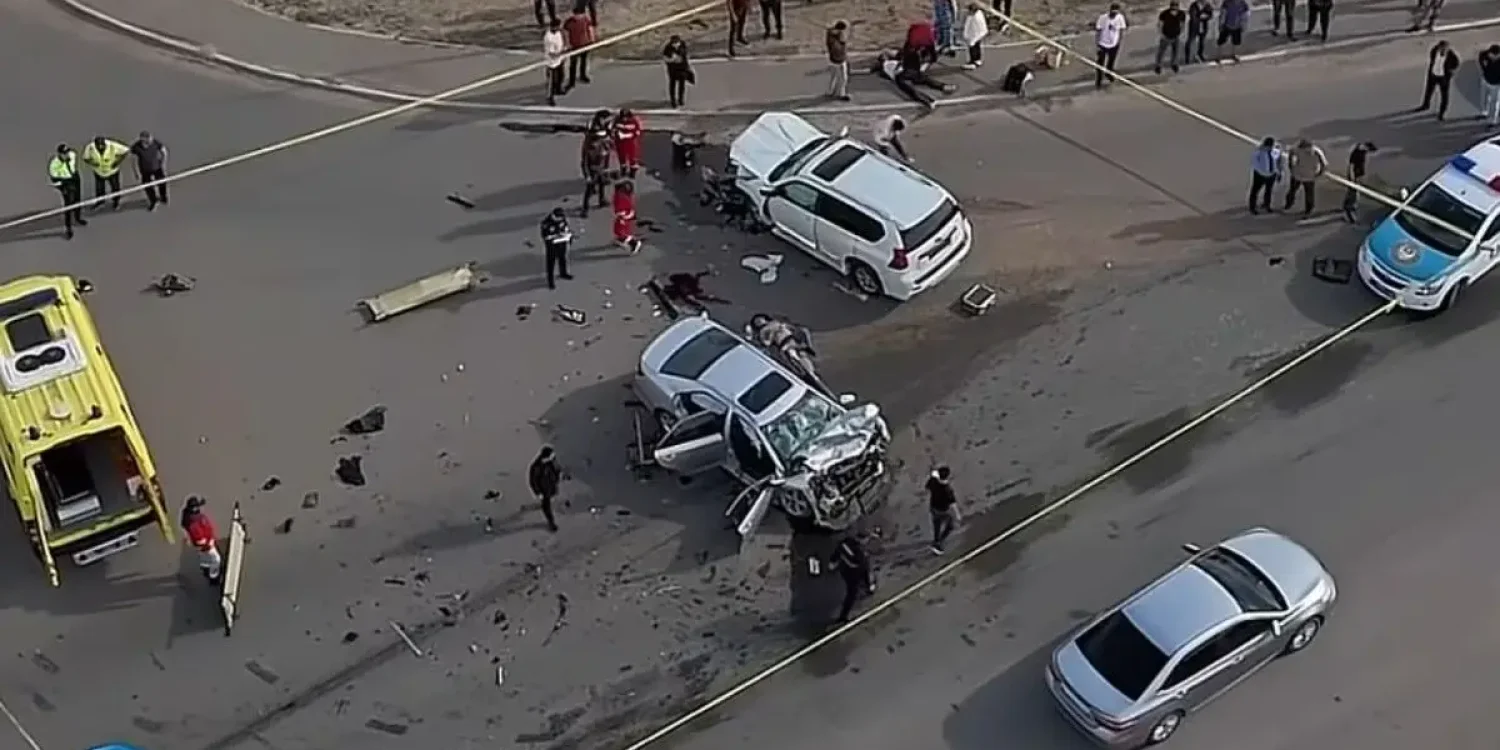 Атырау облысында жол апатынан бірнеше адам зардап шекті: адам шығыны бар