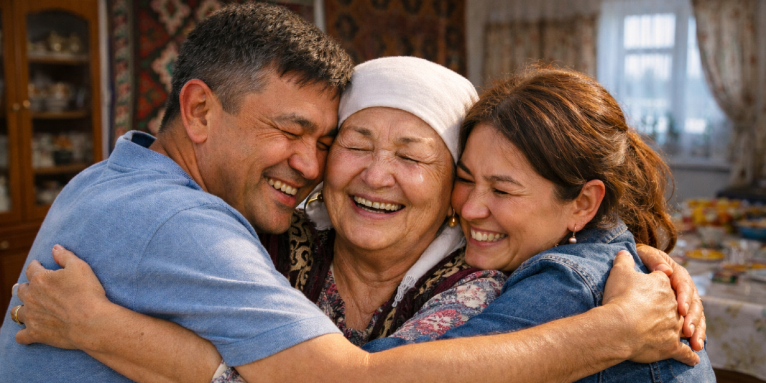 30 жылдан кейінгі кездесу: Ақтөбеде әже балаларымен қайта қауышты