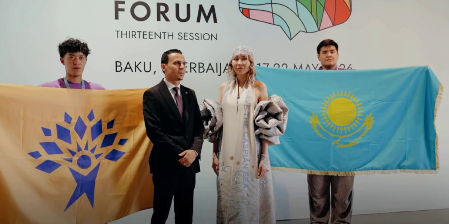 «Жаңа адамдар» подняли тему Каспия на Всемирном форуме в Баку