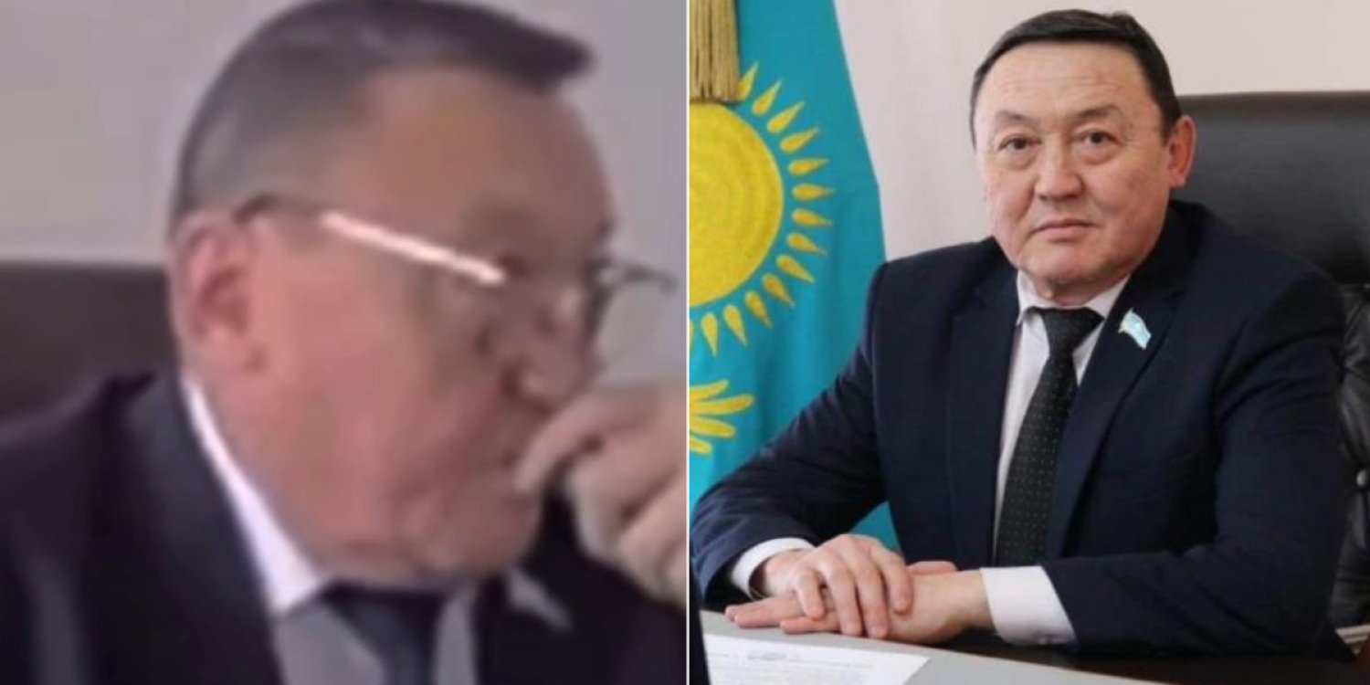 Онлайн жиында темекі шеккен мәслихат төрағасына айыппұл салынды