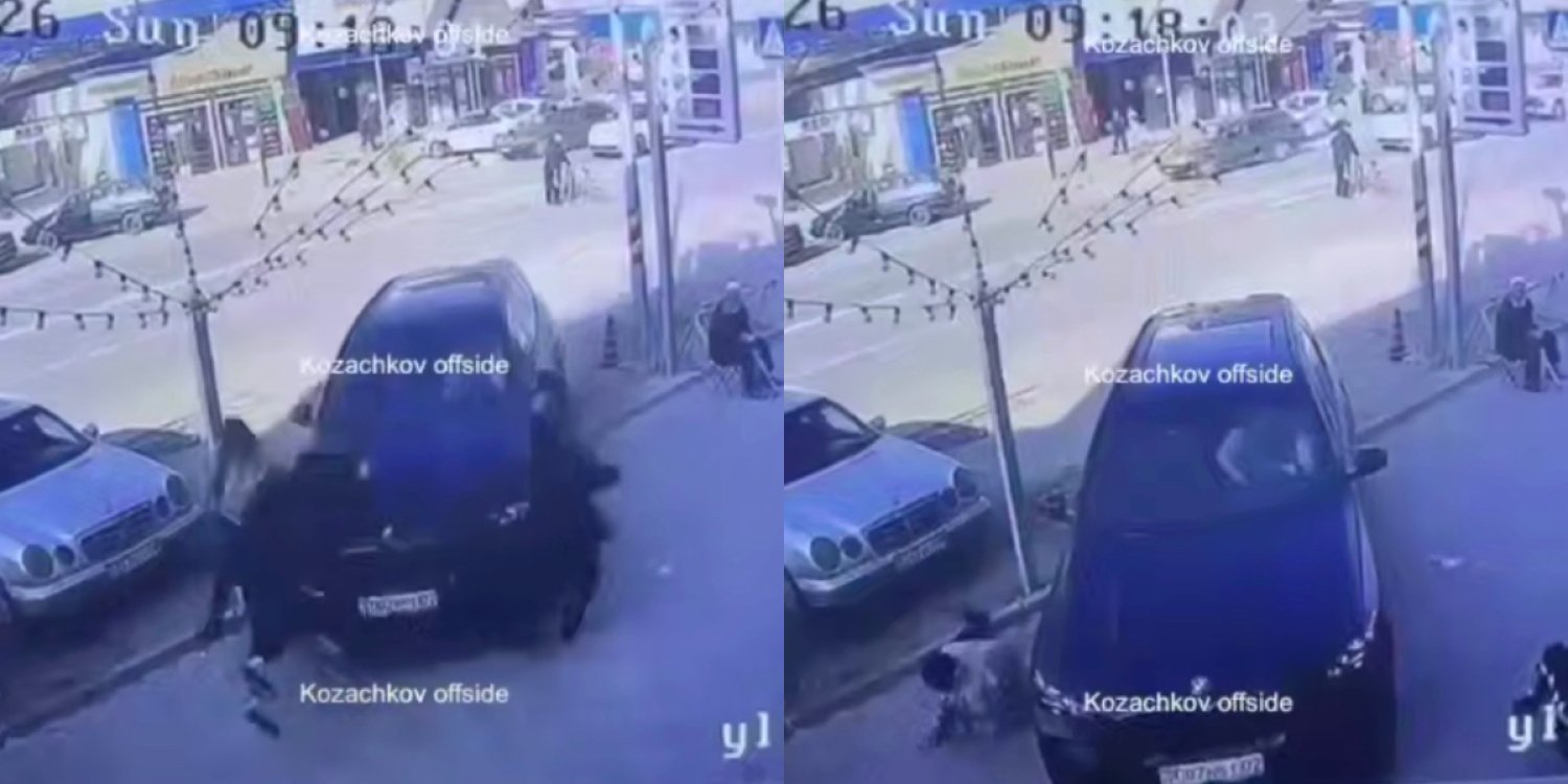 Қордайда BMW көлігі тротуарға шығып кетіп, үш әйелді қағып кетті
